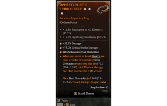 Legendary Ring[*75 DMG_Crit | *52.5 DMG | *10.5 RCR]