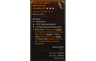 Legendary Gloves[PenetratingShot | *4 PenetratingShot | *182 DEX]