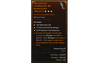 Legendary Gloves[*75 DMG_Crit | *10.5 RCR | *685 Life]