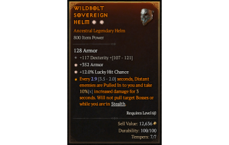 Legendary Helm[*12 LHC | *352 Armor]