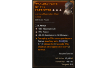 Legendary Chest Armor[*18 ResistAll | *352 Armor | *685 Life]