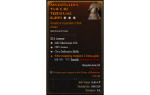 Legendary Chest Armor[*3 Defensive | *352 Armor | *685 Life]