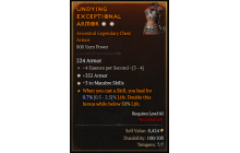 Legendary Chest Armor[Necromancer | *3 Macabre | *352 Armor | 4 ESpS]