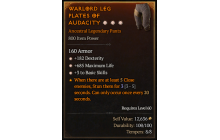 Legendary Pants[*3 BasicSkills | *182 DEX | *685 Life]