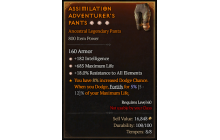 Legendary Pants[*18 ResistAll | *182 INT | *685 Life]