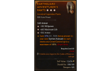 Legendary Pants[*352 Armor | *182 WP | *685 Life]