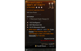 Legendary Boots[*34.5 MS | *182 INT | *685 Life]