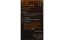 Legendary Boots[Barbarian | *4 WarCry | *18 ResistAll | *182 STR]