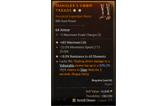 Legendary Boots[*18 ResistAll | *685 Life | 22 MS]