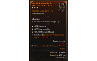 Legendary Boots[*34.5 MS | *182 STR | *685 Life]