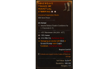 Legendary Boots[Barbarian | *4 WarCry | *352 Armor | 431 Life]