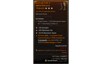 Legendary Boots[*34.5 MS | *182 STR | *685 Life]