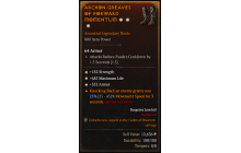 Legendary Boots[*352 Armor | *182 STR | *685 Life]