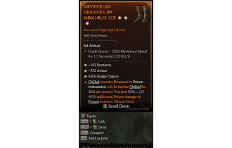 Legendary Boots[*352 Armor | *9 Dodge | *182 DEX]