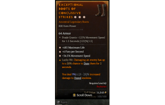 Legendary Boots[*34.5 MS | *6 FpS | *685 Life]