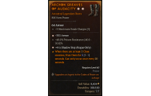 Legendary Boots[Rogue | *4 ShadowStep | *352 Armor]