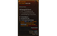 Legendary One-Handed Axe[*75 DMG_Crit | *182 INT | *685 Life]