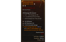 Legendary One-Handed Axe[*75 DMG_Vulnerable | *182 WP | *685 Life]