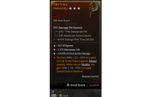 Legendary Two-Handed Axe[*150 DMG_Crit | *363 WP | *1370 Life]