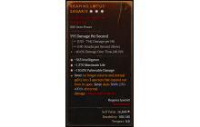 Legendary Two-Handed Axe[*150 DMG_Vulnerable | *363 INT | *1370 Life]