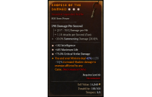 Legendary One-Handed Scythe[*75 DMG_Crit | *182 INT | *685 Life]