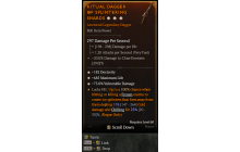 Legendary Dagger[*75 DMG_Vulnerable | *182 DEX | *685 Life]