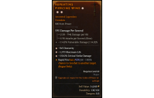 Legendary Crossbow[*150 DMG_Crit | *363 DEX | *1370 Life]