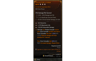 Legendary Bow[*150 DMG_Vulnerable | *363 DEX | *1370 Life]