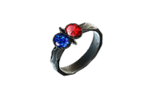 Loath Whorl Synthesised Two-Stone Ring [PoE Mirrored Item]