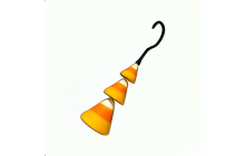 Halloween Orange Candy Corn Earrings [Adopt Me - Pet Wear]