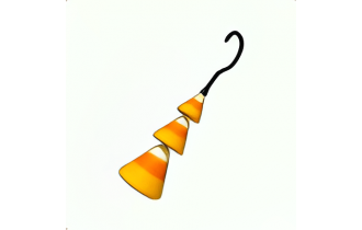 Halloween Orange Candy Corn Earrings [Adopt Me - Pet Wear]