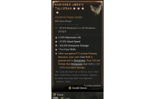 Banished Lord's Talisman[*DMG 56 | *3 CoreSkills | *15 ATKSPD | *15 %Life | *105 DMG_Overpower]