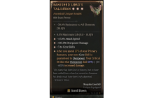 Banished Lord's Talisman[*DMG 60 | *3 CoreSkills | *15 ATKSPD | *105 DMG_Overpower | 8 %Life]