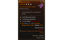 Legendary Amulet[Barbarian | *3 PitFighter | *34.5 MS | *75 PR]