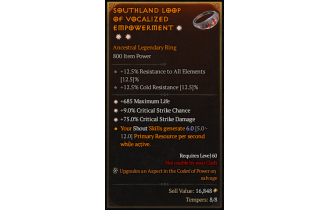 Legendary Ring[*9 Crit | *685 Life | *75 DMG_Crit]