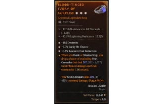 Legendary Ring[*182 DEX | *9 LHC | *10.5 RCR]