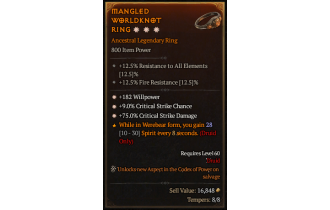 Legendary Ring[*9 Crit | *182 WP | *75 DMG_Crit]