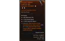 Legendary Gloves[*15 ATKSPD | *12 LHC | *685 Life]