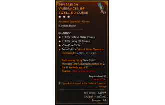 Legendary Gloves[*3 CoreSkills | *12 Crit | *12 LHC]