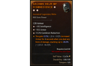 Legendary Helm[*13.2 CDR | *352 Armor | *182 INT]