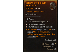 Legendary Helm[*18 ResistAll | *24 MR | 444 Life]