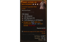 Legendary Chest Armor[*18 ResistAll | *182 WP | *685 Life]