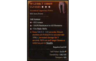 Legendary Pants[*3 BasicSkills | *18 ResistAll | *352 Armor]