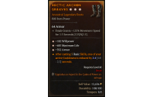 Legendary Boots[*352 Armor | *182 WP | *685 Life]