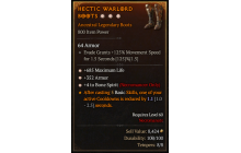 Legendary Boots[Necromancer | *4 BoneSpirit | *352 Armor | *685 Life]