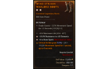 Legendary Boots[Necromancer | *4 BoneSpirit | *18 ResistAll | 424 Life]