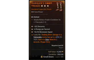 Legendary Boots[*34.5 MS | *6 ENpS | *182 DEX]