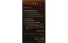 Legendary One-Handed Mace[*75 DMG_Crit | *182 WP | *685 Life]