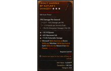 Legendary One-Handed Mace[*75 DMG_Vulnerable | *182 WP | *685 Life]