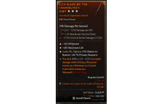 Legendary One-Handed Sword[*68.7 LH:Res | *182 WP | *685 Life]